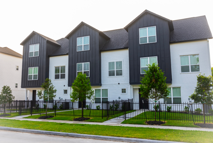 Townhome community in Houston Texas