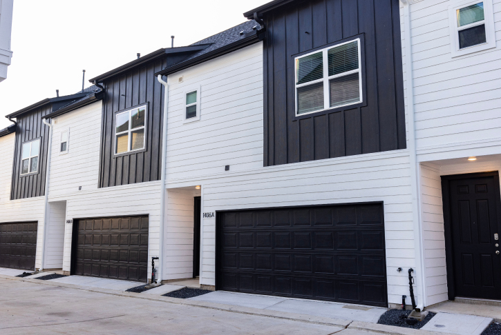 Attached garages to townhomes in houston