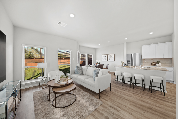 Inside Living Room Of HomeSite Residential Home