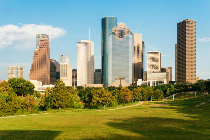 Skyline Of Downtown Houston, TX